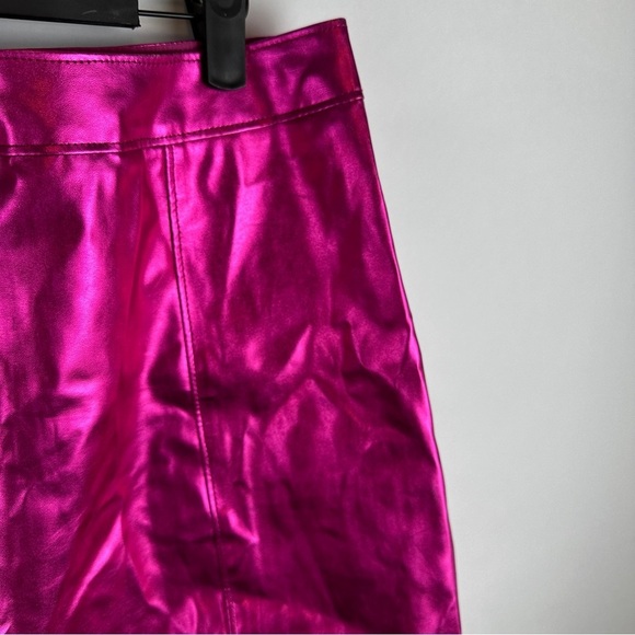 NWT Anthropologie Maeve Pink Metallic Skirt | US Size Medium - Picture 7 of 12